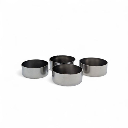 Teelichthalter aus Edelstahl - 4 Stück