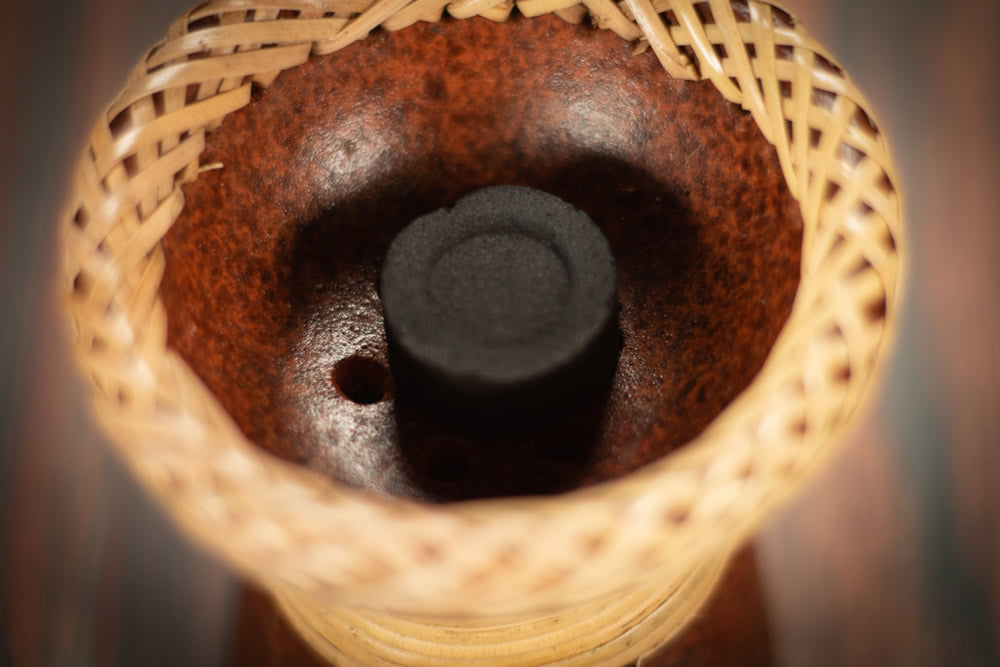 Räucherbrenner/Gefäß Terracotta rot (für Kohle)