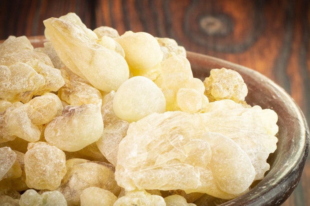 Nahaufnahme Superior Hojari Weihrauch in Schale RW9481