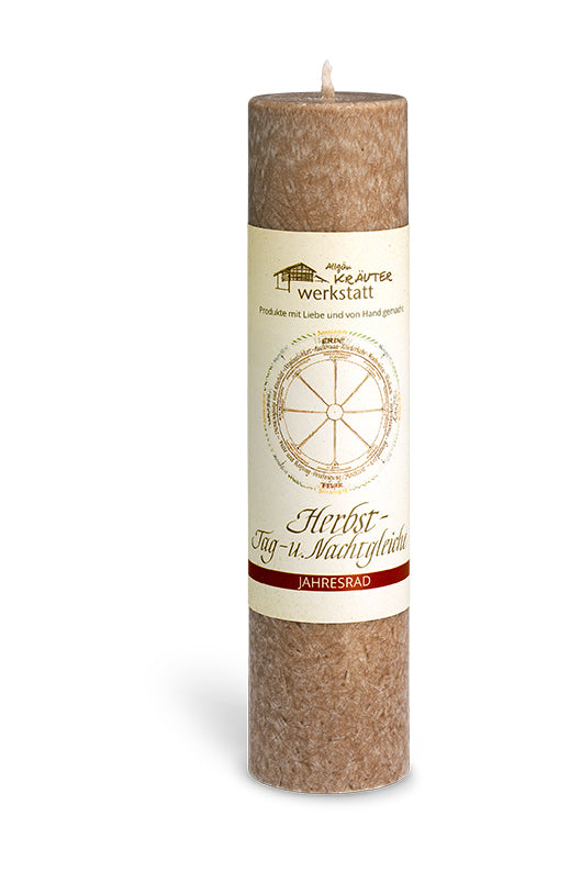 Kerze Jahresrad Mabon