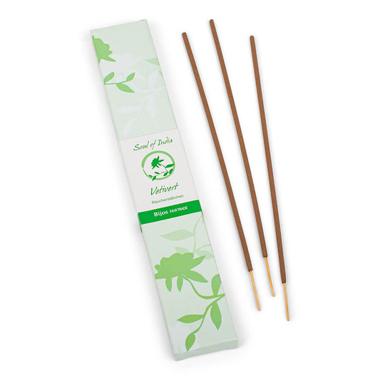 Vetiver Räucherstäbchen - Soul of India