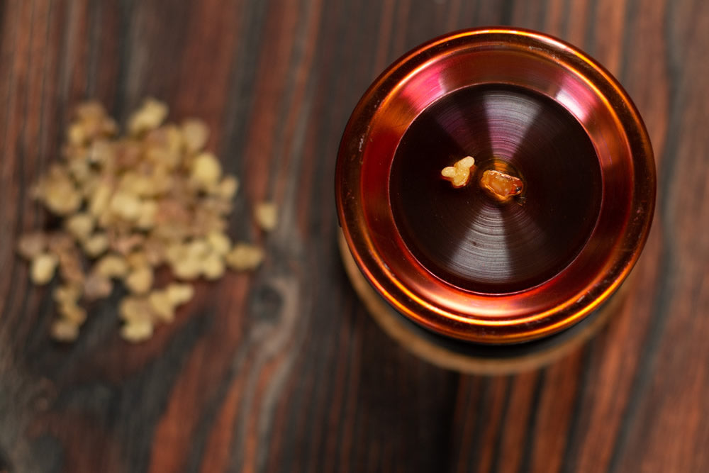 Weihrauchbrenner mit Kupferpfanne - klein