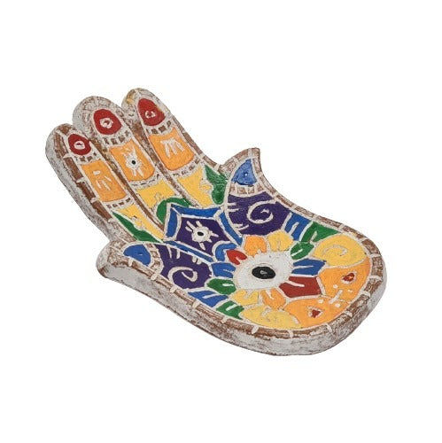 Räucherstäbchen-Halter - Hand mit Chakren