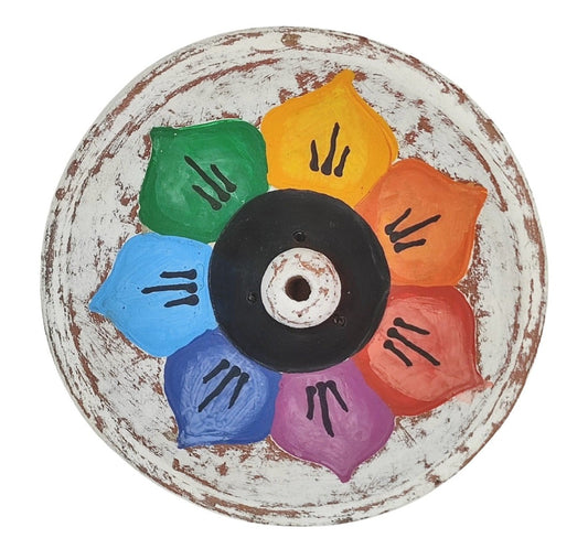 Räucherstäbchenhalter chakra handbemalt