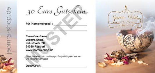 EUR 30.00 Geschenkgutschein - Jeomra's Räucherwelt