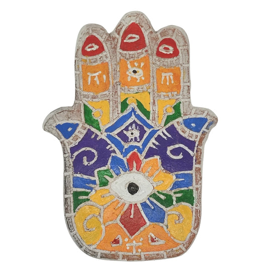 Räucherstäbchen-Halter  - Hand mit Chakren