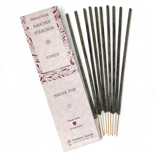 Naturreine Amber-Räucherstäbchen  - hergestellt in Deutschland