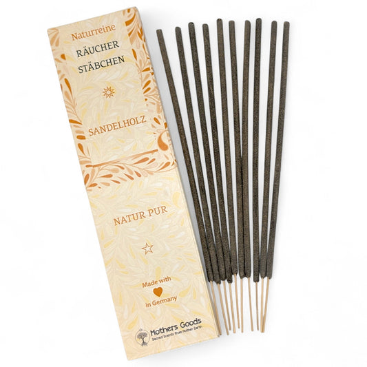 Naturreine Sandelholz-Räucherstäbchen "Mysore" - hergestellt in Deutschland