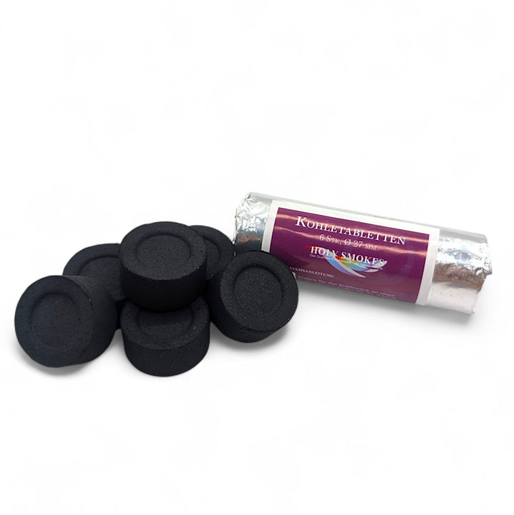 Schnellzünder-Räucherkohle 27 mm - 6 Stück