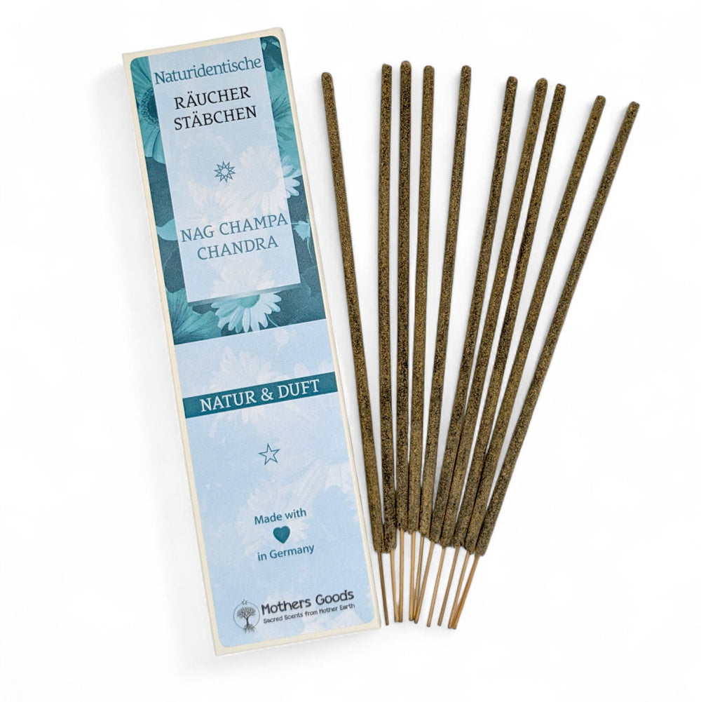 Nag Champa "Chandra" - Räucherstäbchen Linie "Natur&Duft"  - hergestellt in Deutschland
