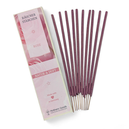 "Rose" Räucherstäbchen - Linie "Natur&Duft"  - hergestellt in Deutschland