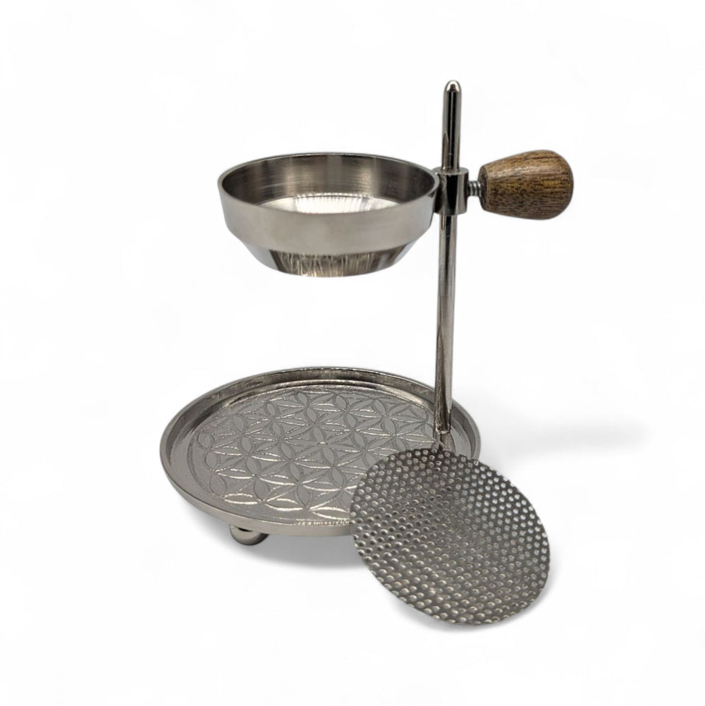 Raeuchergefaess mit Sieb Edelstahl