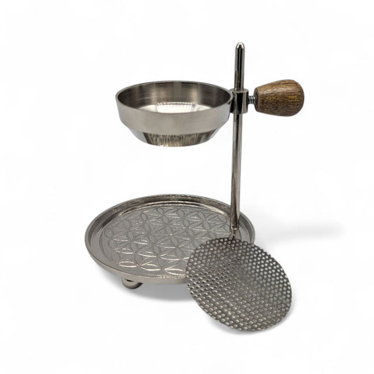 Raeuchergefaess mit Sieb Edelstahl