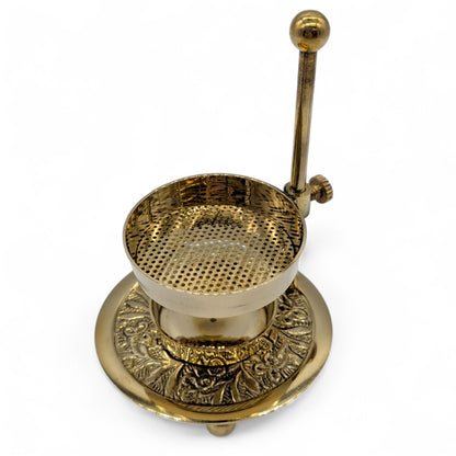 Räucherstövchen aus Messing - höhenverstellbar - Inari