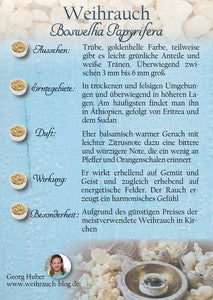 Weihrauch aus Äthiopien - Boswellia papyrifera - 1. Grad